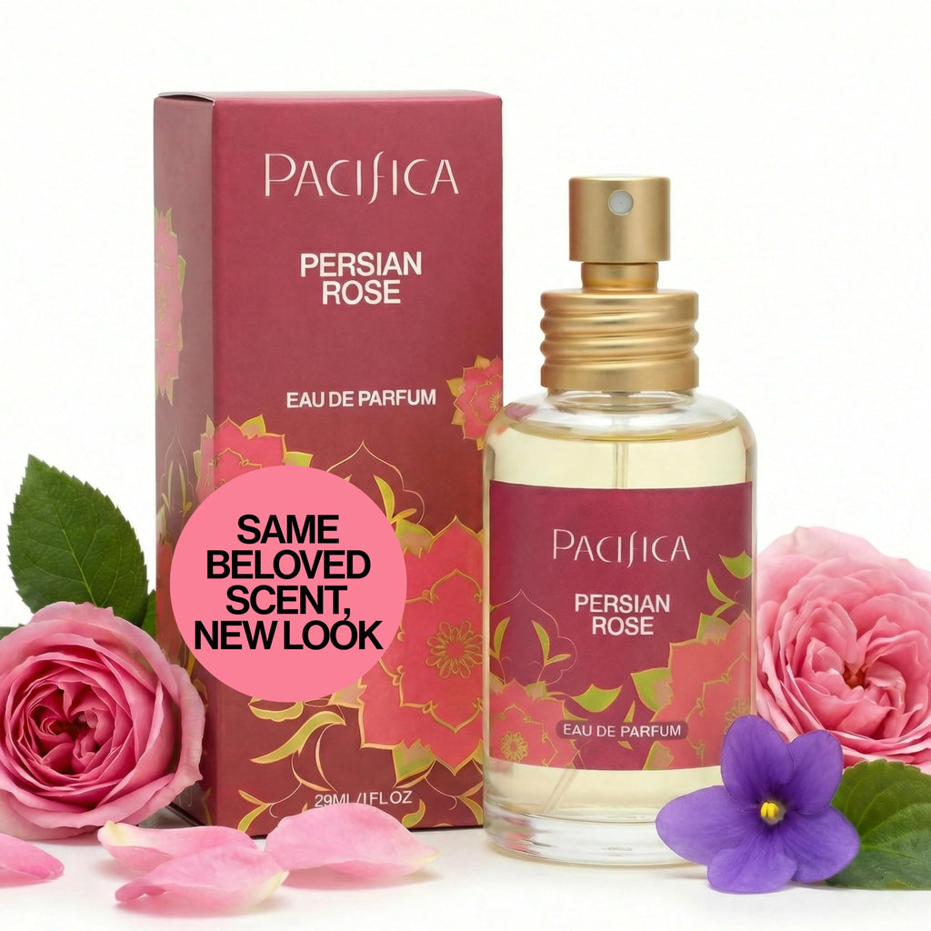 Pacifica Beauty, Persian Rose Clean Fragrance Spray Perfume, Made with Natural & Essential Oils, Fresh Rose Scent, Vegan + Cruelty Free, Phthalate-Free, Paraben-Free, Gifts for Her, 29 ml. 1 fl. oz
