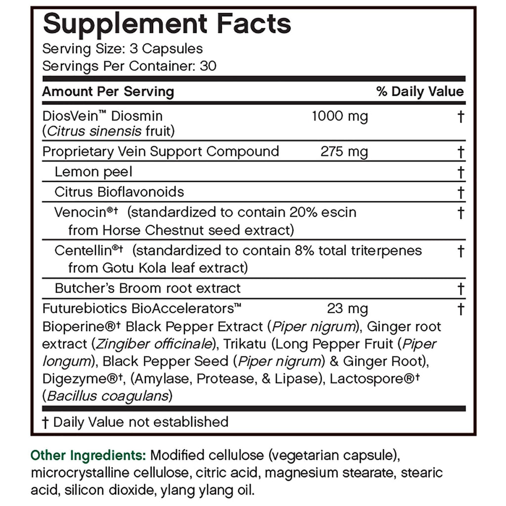 Futurebiotics VeinFactors, 90 Vegetarian Capsules
