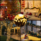 Christmas Lights Plug-in 52FT 800LEDs Cluster String Lights Indoor Outdoor