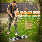 Lawn Leveling Rake, 30x10 Stainless Steel Leveler with 78" Handle