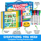 Preschool Learning Activities - Tracing Books for Kids Ages 3-5 - Toddler Handwriting Practice - Letter Tracing for Kids Preschool Kindergarten Workbooks 3-4, 4-5 - Learning Books - Back To School