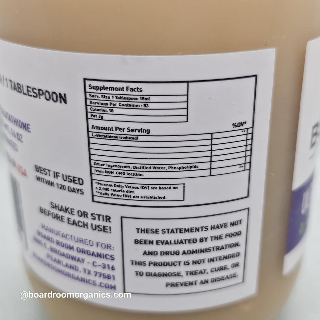 Board Room Organics Ultimate Liposomal Glutathione