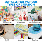 GOTIDEAL Canvas for Painting, 14 Pcs Muti Pack Stretched Painting Canvas