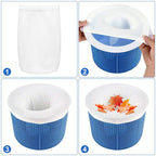 IIIHAT Pool Skimmer Socks Reusable Effective Pool Filter Basket Socks to Save Pumps, Filters, Baskets and Skimmers- The Ideal Sock/Net/Saver to Protect Your Inground or Above Ground Pool (50pcs)