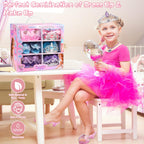 YasinKidz Princess Dress Up, Jewelry Boutique Kit, Skirts, Shoes, Crowns