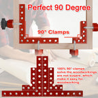 Corner Clamps for Woodworking,8pcs corner clamps With Box, 5.5"& 3.14"Aluminum Alloy 90 degree right angle clamp, Positioning Square Tools for Frame, Cabinets, Drawers,Box, for Dad.