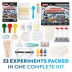 Playz Extreme Chemistry Set – 52 Unique Experiments, Science Kits for Kids Age 8-12, Lab Gear, Volcano Project, Learning Tools, Fair Activity, Discovery Gift, STEM Toys for Boys and Girls