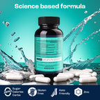 KEY NUTRIENTS Electrolyte Tablets, 200 Capsules, Salt for Dehydration, Fasting Electrolytes- Salt Pills with Electrolytes, No Sugar, Gluten Free Hydration Tablets Made in USA