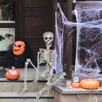 XONOR 3ft Halloween Skeleton Human Full Body Skeleton Decorations for Halloween Party Haunted House Supplies (1pc)