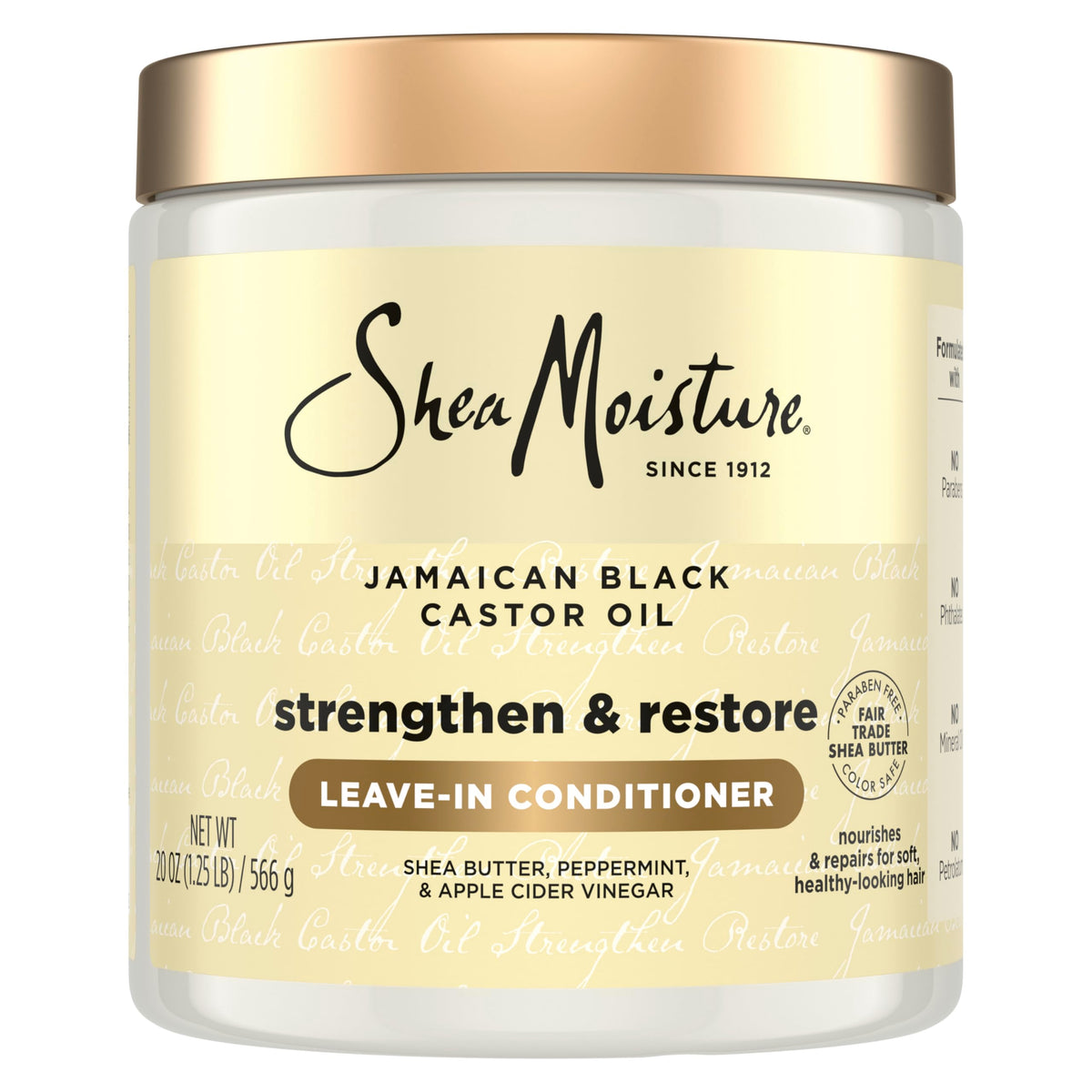 SHEA MOISTURE JBCO LEAVE IN COND STRNGTH+RESTORE 20 FL.OZ.