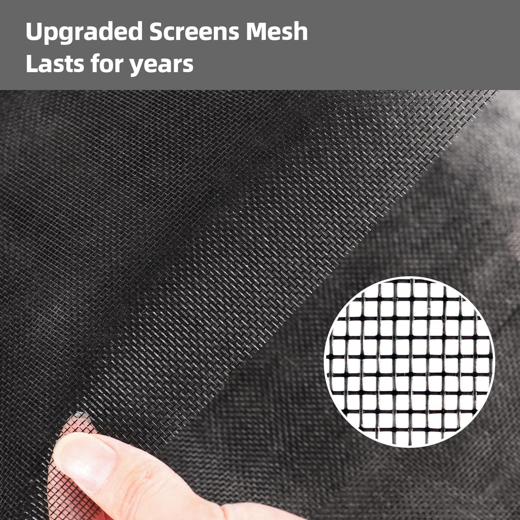 56Inch x 100Feet Window Screen Mesh Roll and Durable Screen Door Replacement, Window Mesh Screen Roll for Windows (Black)