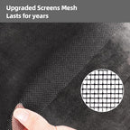 56Inch x 100Feet Window Screen Mesh Roll and Durable Screen Door Replacement, Window Mesh Screen Roll for Windows (Black)