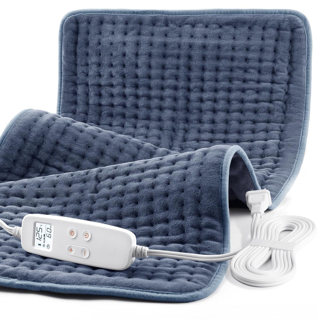 VAAGHANM Heating Pad: 33 x 17 inches Electric Heating Pad for Back -Extra Large Heat Pad for Shoulder/Neck/Knee/Arms - Upgraded 6 Timer & 6 Temperature Controller -Auto Shut Off- Gift for Mom