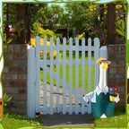 EKOREST Gardener Porch Goose Outfits for 23 Inch Lawn Statue