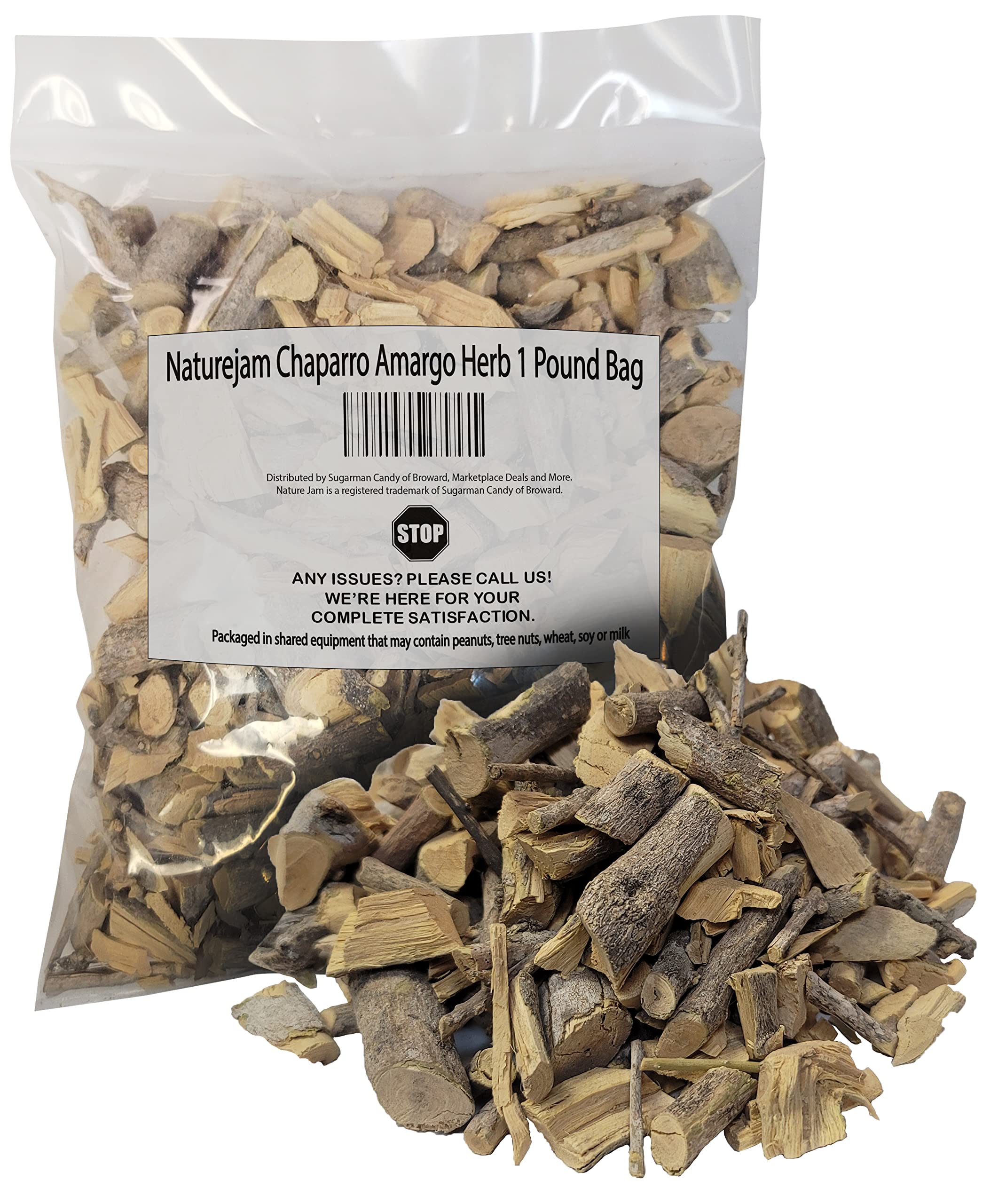 Naturejam Chaparro Amargo Herb 1 Pound Bag-100% Natural Wildcraft-No Processing aka Castella