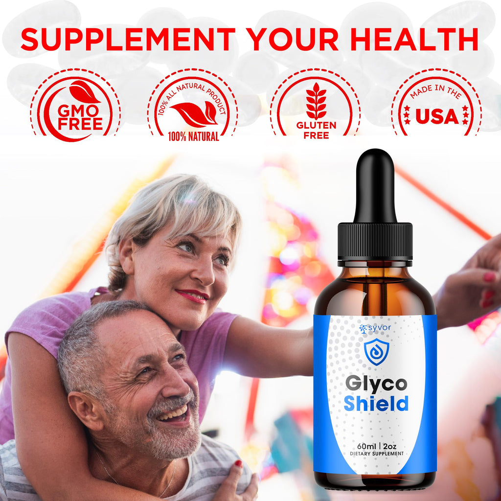 (2 Pack) Glyco Shield Drops, Official Glyco Shield Blood Support Drops With All Natural Ingredients, GlycoShield Maximum Strength Liquid Supplement Supporting Health & Wellness Naturally (60 Servings)
