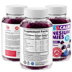DR. MORITZ Sugar-Free Calm Magnesium Gummies for Kids and Adults - Non-GMO Magnesium Citrate Gummies - Blueberry Flavor - 2-Pack (60 Count)