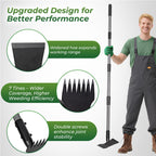 Walensee 2-in-1 Weed Puller Tool and Garden Hoe, Long Handle Weed Rake