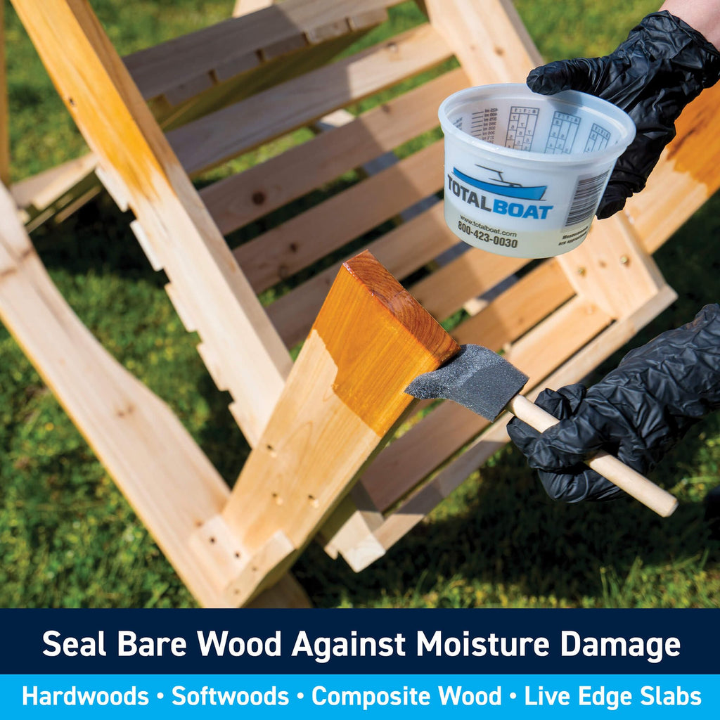 TotalBoat Clear Penetrating Epoxy Wood Sealer Stabilizer for Rot Repair and Restoration (3-Gallon, Traditional)