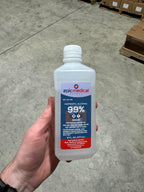 99% Isopropyl Alcohol 16 oz. Bottle, General Purpose Cleaner for Glass and PCB, Technical Grade, Alcohol for Nails (2)