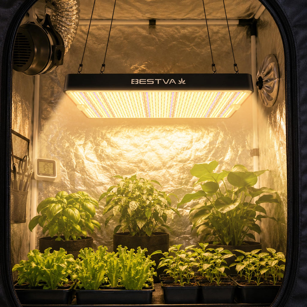 BESTVA DC1000 LED Grow Light, Full Spectrum Grow Lights for Indoor Plants