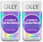 OLLY Combat Cravings, Metabolism & Energy Support Supplement,1000 mcg Chromium, Green Tea, Goji Berry, Ginger - 30 Count (Pack of 2)