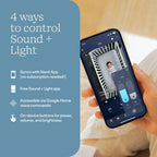 Nanit Sound and Light Smart Baby Night Light and Sound Machine | Audio Monitor | Cry Detection Alert Feature | OK to Wake Alarm Clock for Kids | Temp & Humidity Tracking | Rechargeable Battery | WiFi