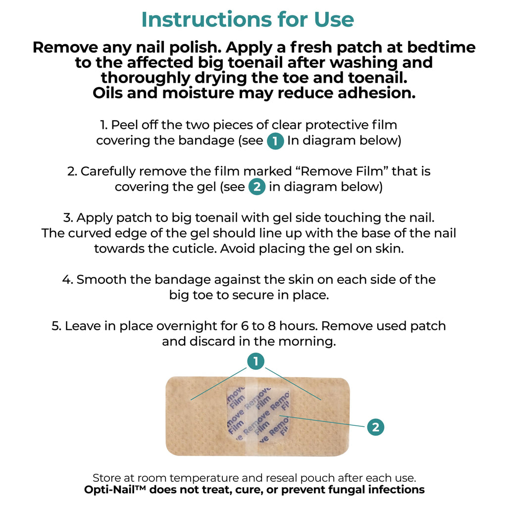 Opti-Nail Renewal Patches - 21 Patches, Night-Time Regimen Improves Nail Appearance While You Sleep