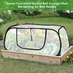 47x20x16 Inch Pop Up Mesh Plant Cover for Garden Raised Beds