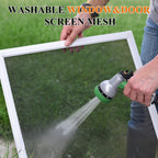 MAGZO Pet Proof Window&Door Screen Replacement Mesh, 48" W x 99" L, Best Vinyl Coated Polyester Dog Cat Resistant Heavy Duty, Net Netting Curtain Wire Roll Repair Kit for Patio/Porch/Sliding, Black