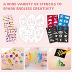 WUO Professional Face Painting Kit for Kids, 12x10g Split Cake Palette