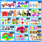 Kiss Monkey 640 PCS Party Favors for Kids, Fidget Toys Bulk, Prize Treasure Box Toys for Classroom, Goodie Bags Stuffers for Kids, Pinata Stuffers for Kids, Birthday Gifts, Carnival Prizes