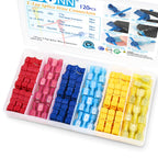 TICONN T Tap Wire Connectors, T Wire Quick Splice Connector, T Connectors for Wiring with Storage Case (120 Pcs)