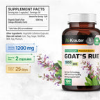 BIO KRAUTER® Goats Rue for Breastfeeding - Pure Vegan Lactation Supplement - Goat’s Rue 100 Capsules 1200 mg per Serving - Natural Supplements for Women - No Fillers, Non-GMO, 25-Day Supply