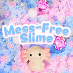 Axolotl Cloud Slime Kit 2 Pack, Sensory Toys Squishy Birthday Gift for Kids