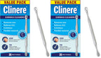 Clinere Ear Cleaners, Gentle Canal Cleaning and Ear Wax Removal Tool, Itch Relief, Exfoliates, 36 Count (Pack of 2)