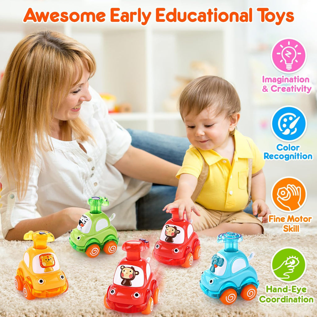 Cars Toys for 1 Year Old Boy Birthday Gift: Press and Go Toys Cars for Toddlers 1-3 Baby Toys 12-18 Months Toddler Toys Age 1-2 One Year Old Boy Toys First Birthday Gifts for 1-3 Year Old Boys Girls