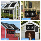 Fanspex Solar 2 Fan Kit with 66.6 Wh Battery Backup for Greenhouse