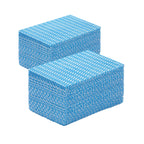 Peachicha Reusable Cleaning Cloths Handi Wipes Reusable Cloths Disposabel Dish Towels Dry Handy Wipes Big Durable Absoebent and Dry Quickly 100 Count, Blue