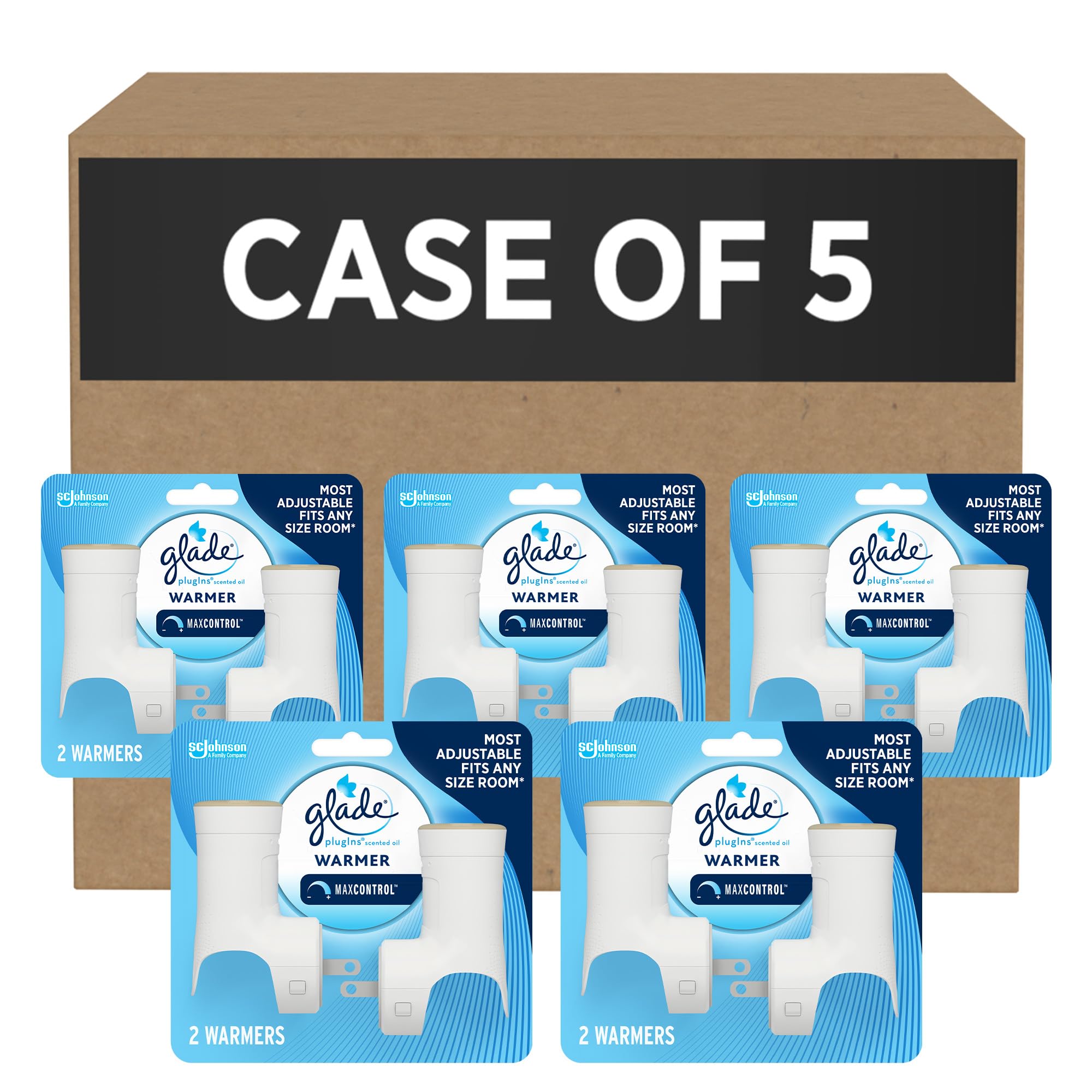 SC Johnson Professional Glade PlugIns Pack for Scented Oil Refills, 2 Holders x 5 Case, 10 Total Holders for Small Business Use