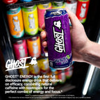 GHOST Energy Drink, Zero Sugars, 12-Pack, Welch's Grape, 16oz