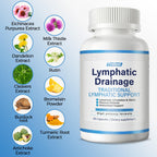Trobyot Lymphatic Drainage Capsules for Sedentary Lifestyles | Lymphatic Support Supplement with Dandelion & Cleavers | Supports Fluid Balance, Digestion & Circulation | Non-GMO, Vegan | 60 Count