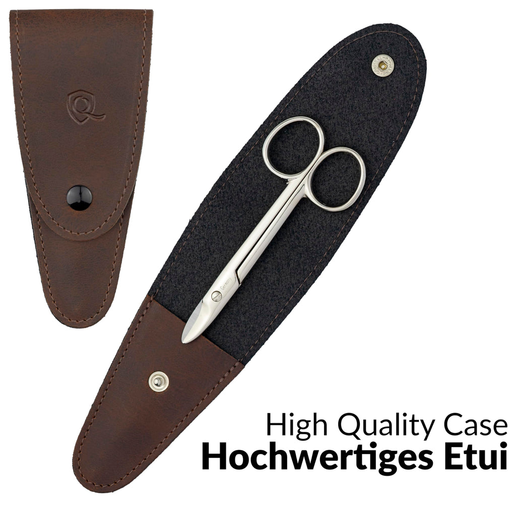 marQus - Toenail Scissors made in Germany - for precise cutting of thick nails, suitable as pedicure tool, with Premium Storage Case