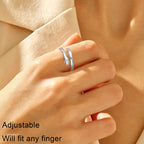 Yesteel Grandma Gifts Grandma Ring, I Love You Grandmother Hug Rings Grandma Jewelry Grandma Birthday Christmas New Best Great Grandma Mothers Day Gifts for Grandma