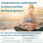 Igennus Methylated Prenatal Multivitamin for Women, Folate for MTHFR, High Absorption, Pure & Clean, Gentle Iron, Choline, Calcium & Magnesium, Vegan Pregnancy Vitamins, Halal, Non-GMO, 60 Tablets