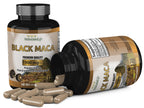 Organic Black Maca 1,900 mg per Serving Natural Energy Booster Peruvian Maca for Men & Women 120 Capsules