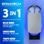 Flying Insect Trap for Indoor Use (2 Starters & 6 Refill Cartridges), UV Light Bug Catcher for Fruit Flies, Gnats & Small Flying Pests, Silent, No-Zap, Mess-Free