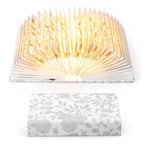 ZBOLE Book Lover Gift, Folding Book Lamp Decor, Portable Print Book Light