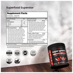 NutraChamps Super Greens Powder Premium Superfood | 20+ Organic Green Veggie Whole Foods | Alfalfa, Spirulina, Chlorella & More | Antioxidant, Digestive Enzyme & Probiotic Blends | Watermelon