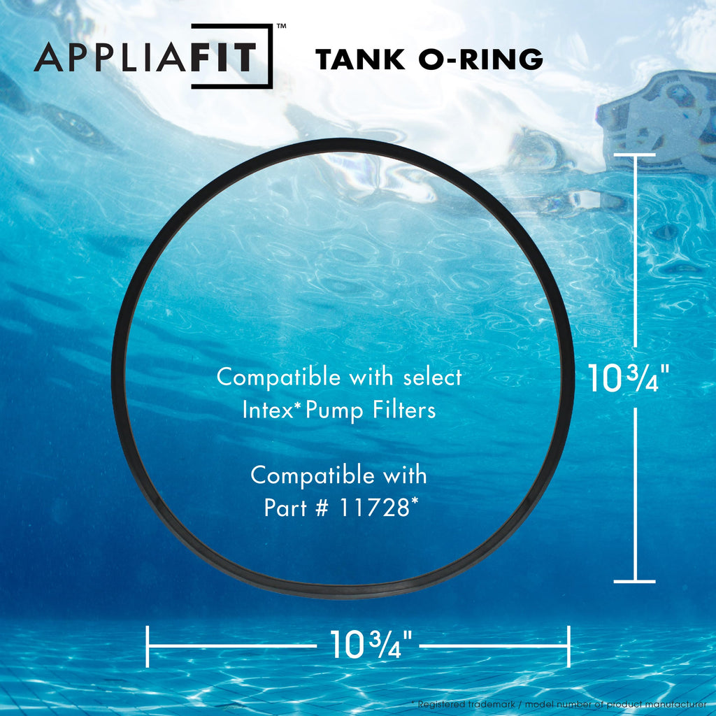 AppliaFit Tank O-Ring Compatible with Intex 11728 for Select 10-Inch Sand Filter Pumps (2-Pack)